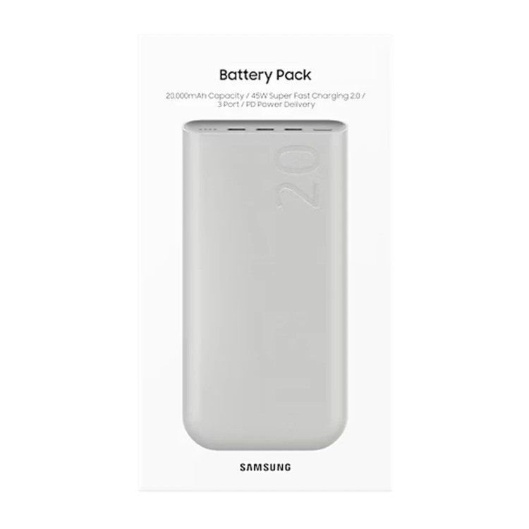 پاوربانک 45 وات سامسونگ مدل Battery Pack EB-P4520 ظرفیت 20000 میلیآمپر ساعت (اورجینال )
