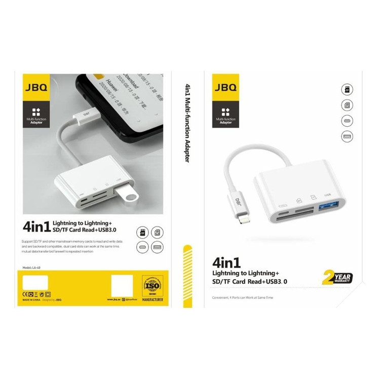 هاب چهار پورت لایتنینگ JBQ مدل JBQ LA-40