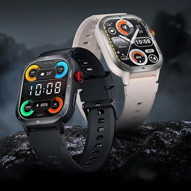ساعت هوشمند 50 میلیمتری هایلو مدل IRON Neo با بند سیلیکونی