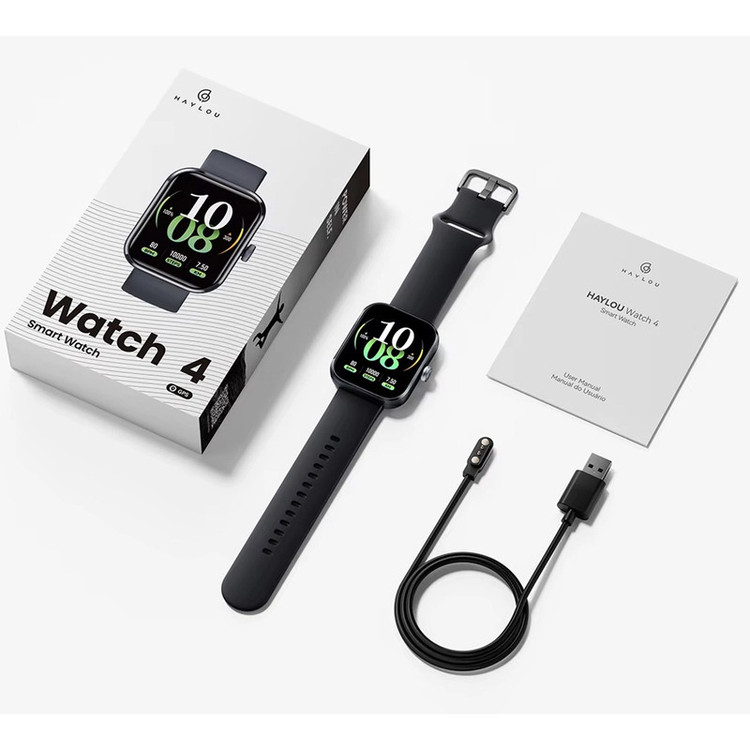 ساعت هوشمند 48 میلیمتری هایلو مدل Watch 4 با بند سیلیکونی
