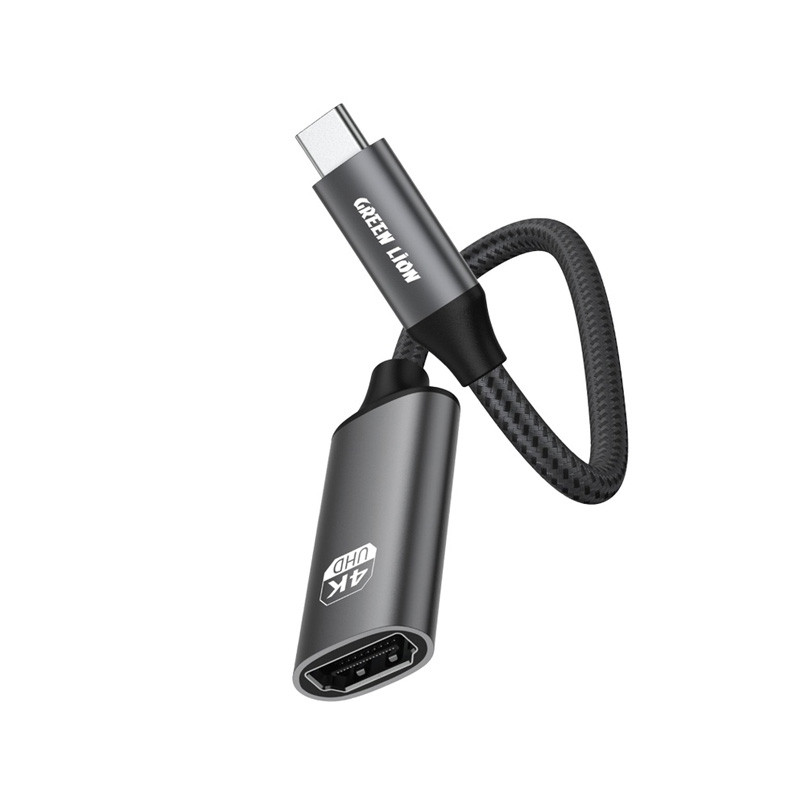 کابل تبدیل USB-C به HDMI گرین لاین مدل GN4KCTHDMIBK