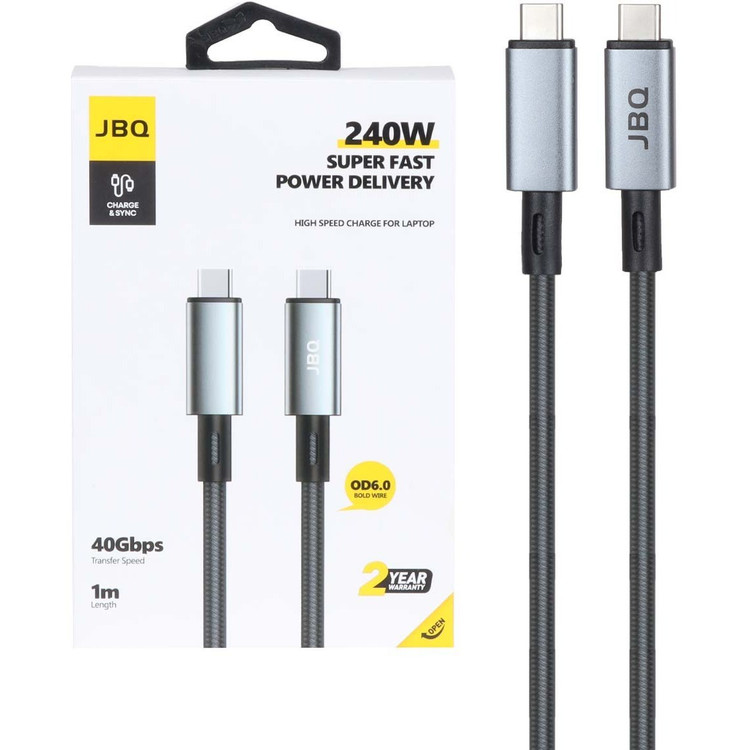 کابل سوپر فست شارژ تایپ سی به تایپ سی 240 وات JBQ مدل PCA-24
